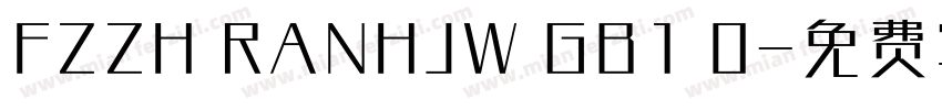 FZZH RANHJW GB1 0字体转换